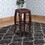 Wooden Bar Stool with Cushioned Seat and Nailhead Trim Edge, Brown B056P163169