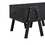 Three Drawers Wooden Convertible Coffee Table with Angled Legs, Black B056P163186