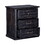 Transitional Style Wooden Dresser with Three Spacious Drawers, Black B056P163202