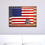 Canvas American Flag with Necklace Wall Print, Small, Multicolor B056P163213