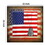 Canvas American Flag with Necklace Wall Print, Small, Multicolor B056P163213