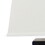 31 inch Metal Frame Table Lamp, Drum Shade, Brick Pattern, White, Black B056P163223