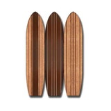 71 inch Panel Screen Divider, Surfingboard Design, Stripes, Brown B056P163229