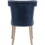 Fabric Sculpted Wingback Dining Chair Saber Legs, Blue B056P164398