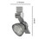 12W Integrated LED Metal Track Fixture with Mesh Head, Silver B056P164404