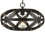 60W Twisted Metal Mesh Design Pendant Fixture, Dark Bronze B056P164405