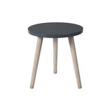 Wooden Accent Table with Splayed Legs Support, Black B056P164427