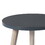 Wooden Accent Table with Splayed Legs Support, Black B056P164427