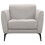 19 inches Leatherette Sofa Chair with Flared Armrests, White B056P164434
