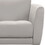 19 inches Leatherette Sofa Chair with Flared Armrests, White B056P164434