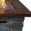 Gas Fire Pit with Lava Rocks and Control Panel, Brown B056P164461