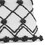 18 inch Decorative Throw Pillow Cover, Crossed Trellis, White Fabric B056P164468