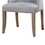 23 inch Flannelette Dining Side Chair, Button Tufted, Set of 2, Gray B056P164476