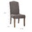 26 inch Dining Chairs, Parson Style, Tall Back, Nailhead, Set of 2, Gray B056P164478