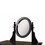 Wooden Vanity Set with Adjustable Mirror and Drawer, Black and Beige B056P165563