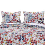20 x 36 Ultra Soft King Pillow Sham, Floral Print, Microfiber, Multicolor B056P165577
