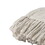 Fabric Throw Blanket with Woven Ends and Fringes, Off White B056P165589