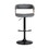 Arya Barstool Chair, 24-33 inch Adjustable Height, Gray Faux Leather Bronze B056P165609
