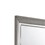 Contemporary Style Rectangular Wooden Mirror with Beveled Edge, Gray B056P165621