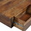 36 inch Handcrafted Modern Farmhouse Coffee Table, Geometric Angled Square, 1 Drawer, Walnut Mango Wood B056P166918