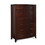 Wooden Seven Drawer Chest with Tapered Feet, Cinnamon Brown B056P178880