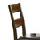 Leatherette Padded Side Chair Ladder Design Back, Set of 2, Brown and Black B056P198149