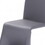 Fully Leatherette Upholstered Metal Frame Dining Chair, Set of 2, Gray B056P198155