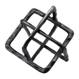 10 inch Metal Accent Decor with Square Interlinks, Gray B056P198166