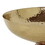 Roe 10 inch Medium Acacia Wood Table Bowl, Steel, Decorative, Gold, Brown B056P198183