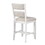 Kith 24 inch Counter Height Chairs, Set of 2, Padded Seat and Back, White B056P198195