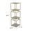Joy 41 inch Plant Stand Shelves, Mirrored Box Shape, 3 Tier, Gold Metal B056P198204