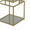 Joy 41 inch Plant Stand Shelves, Mirrored Box Shape, 3 Tier, Gold Metal B056P198204