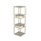 Joy 41 inch Plant Stand Shelves, Mirrored Box Shape, 3 Tier, Gold Metal B056P198204