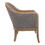 Wood and Fabric Accent Chair with Nail Head Trim, Brown B056P204246