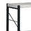 Industrial Bookshelf with 4 Shelves and Open Metal Frame, White and Black B056P204250