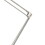 60W Metal Task Lamp with Adjustable Arms and Swivel Head, Set of 2, Silver B056P204259
