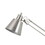 60W Metal Task Lamp with Adjustable Arms and Swivel Head, Set of 2, Silver B056P204259