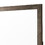 Farmhouse Style Square Wooden Frame Mirror with Grain Details, Brown B056P204277