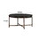 Sylvie Brushed Oak and Metal Round Coffee Table B056P204286