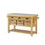 Kitchen Island with 3 Pull Out Baskets and Drawers, Brown B056P204293