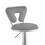 Adjustable Barstool with Round Seat and Stalk Support, Set of 2, Gray B056P204300