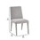 Hal 18 inch Parson Dining Chair, Fabric Upholstered, Set of 2, Silver, Gray B056P204302