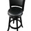 Pio 34 inch Extra Tall Swivel Bar Stool, Solid Wood, Faux Leather, Black B056P204328