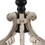 13 inch 1 Light Chandelier, Classic Fir Wood Scrollwork, Iron, White, Black B056P204691