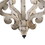 13 inch 1 Light Chandelier, Classic Fir Wood Scrollwork, Iron, White, Black B056P204691