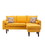 Ranon 70 inch Sectional Chaise Sofa, Pillows, USB Ports, Pockets, Yellow B056P204699