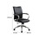 Zoha 27 inch Adjustable Swivel Office Chair, Black Faux Leather, Chrome B056P204733