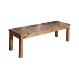 Old style Wood bench, Brown B056P204749