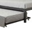 Metal Twin Bed with Bookcase and Rollout Trundle, Black and Silver B056P213629