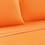 Bezons 3 Piece Twin Size Plain Sheet Set The Urban Port, Orange B056P213672